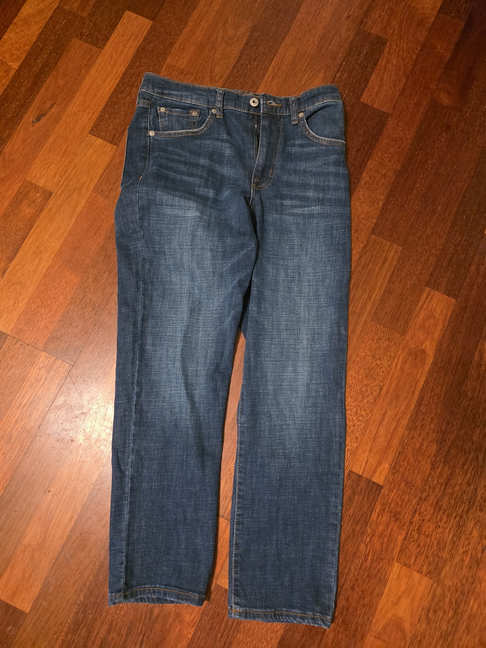 Ella Moss Men's Straight Jeans in Dark Blue Denim